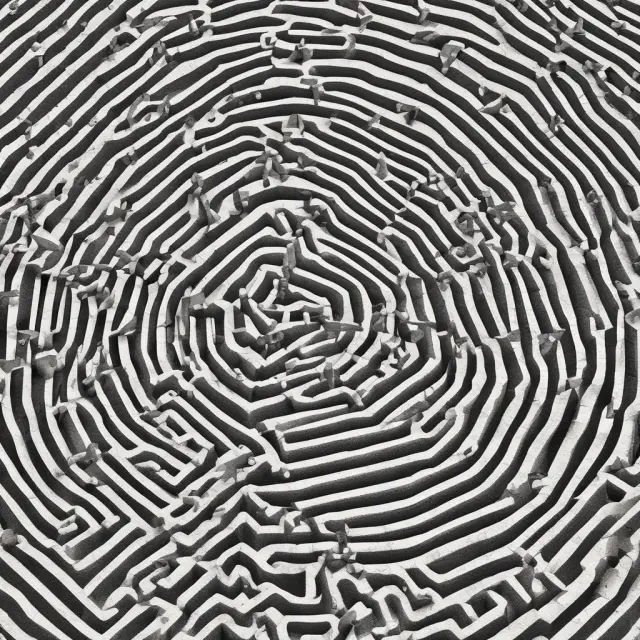 Investor navigating complex maze, representing the reporting process for cost basis of non-covered securities