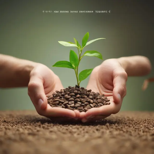 Company XYZ implementing nonelective contributions, employees benefiting from gold seeds growing into mature trees symbolizing retirement savings.