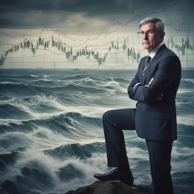 Non-executive director strategizing amongst stock charts, symbolizing compliance and risk management challenges in the finance industry