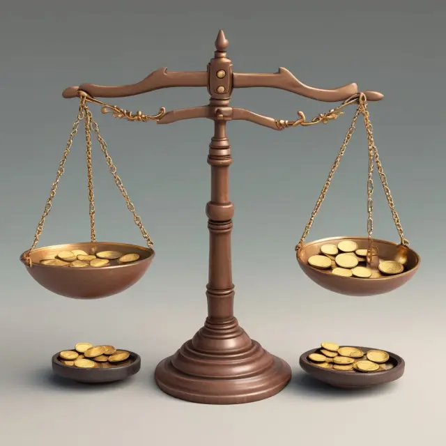 A balanced scale with GAAP coins on one side and non-GAAP tokens on the other, representing a fair evaluation of financial performance using both accounting measures.