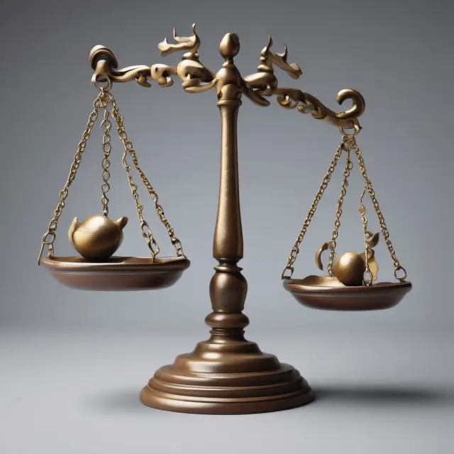 Visualizing the importance of GAAP earnings in balancing misleading non-GAAP figures. Balance scale with GAAP earnings on one side and non-GAAP figures attempting to sway it back.