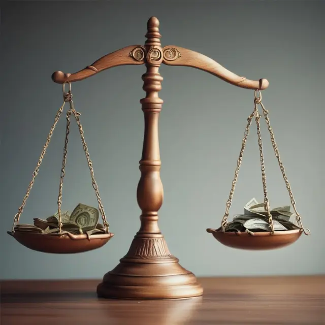 Two scales symbolizing GAAP and non-GAAP earnings side by side, demonstrating the importance of comparability in evaluating a company