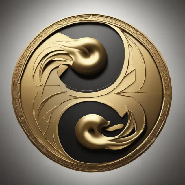 Golden yin yang representing non-member banks, illustrating balance between lighter regulation and autonomy