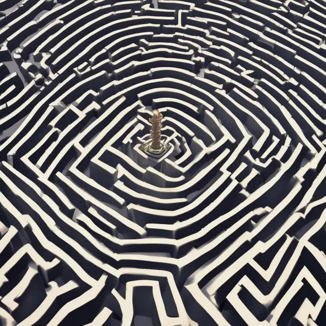 An explorer wades through a complex maze, representing federal and state regulations, to secure non-owner occupied property investments