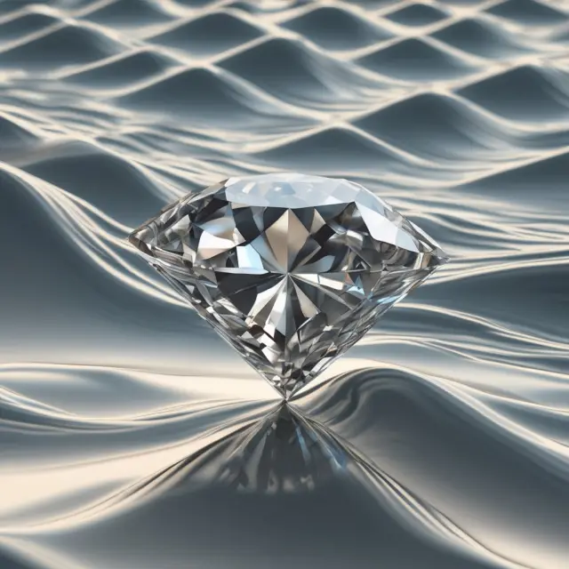 Diamond atop undulating waves symbolizing non-trading markets for non-security investments.