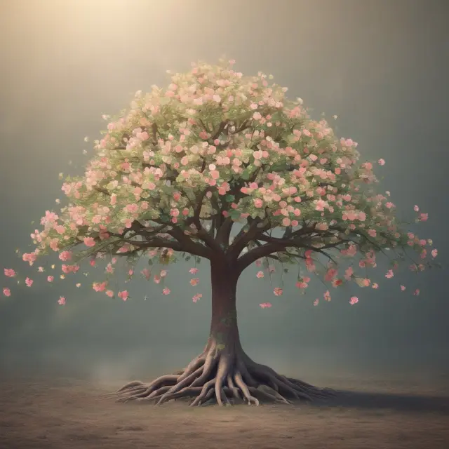 A blooming tree adorned with life insurance policies, annuities, and contractual agreements represents non-security investments contributing to a diversified portfolio.