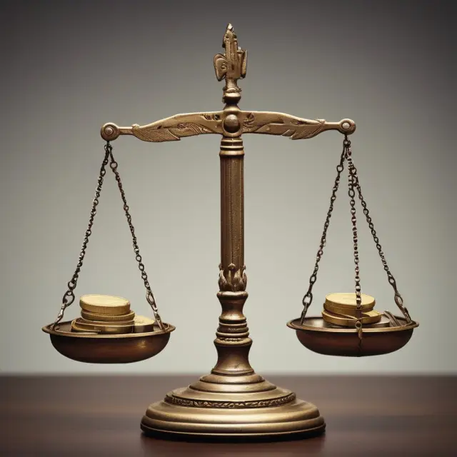An ancient coin on a scale, symbolizing the risky investment journey into non-securities