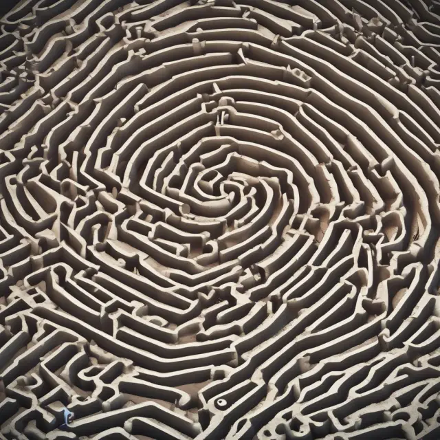 A complex maze symbolizes non-traded REITs, filled with interconnected properties. A ticking time bomb represents the long wait for maturity and potential redemption fees.