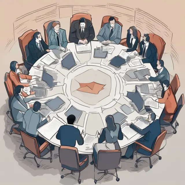 Lender and borrower collaborating to restore a nonaccrual loan through a Troubled Debt Restructuring session, featuring a table and financial documents.