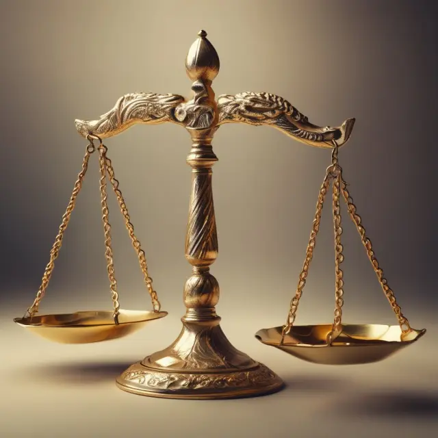 Golden scales balancing assessable and non-assessable stocks, signifying a change from investor liability to limited risk.