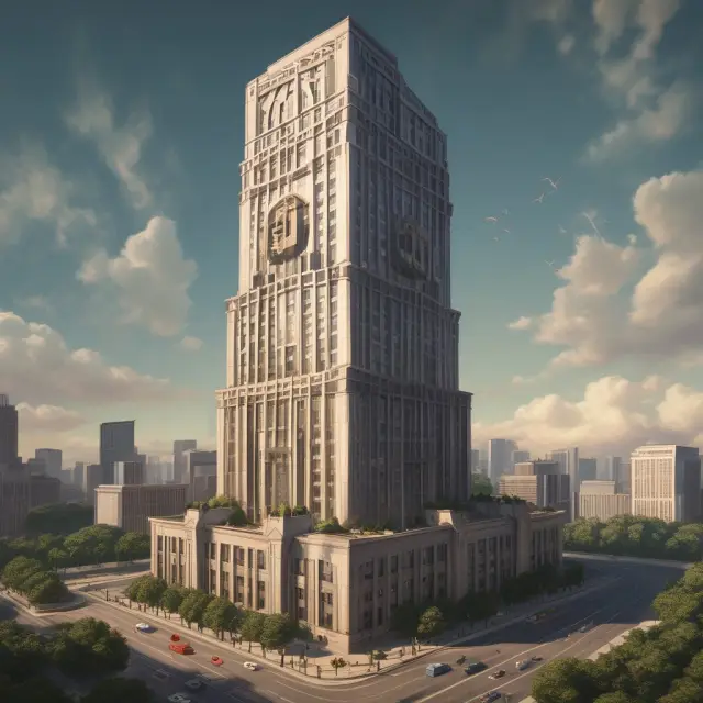 Image of a sturdy bond tower built on the foundation of noncallable securities, representing stability and resilience against market fluctuations and interest rate changes.