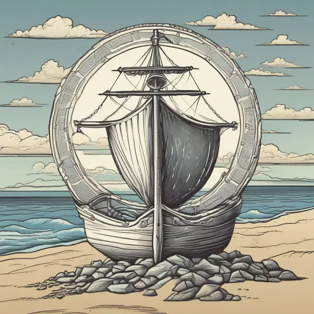 A shield symbolizing noncancellable insurance, anchored to the ground by a tree representing guaranteed renewable policies. Both elements illustrate unwavering financial protection.