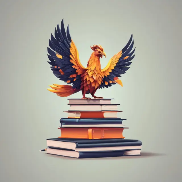 A regulator, in the form of a mythical Phoenix, rising from stacks of accounting books to ensure accurate reporting of non-cash transactions.
