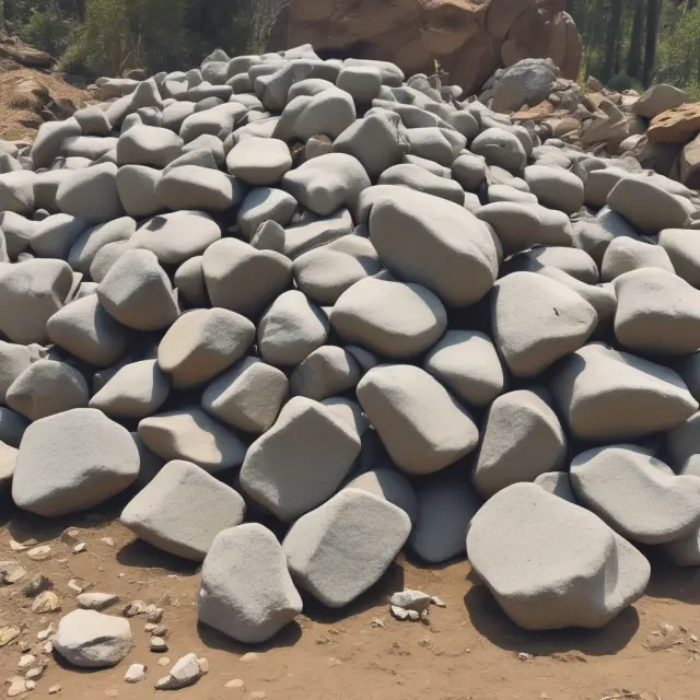 Imagery showing boulders representing non-cash items crushing a financial report, emphasizing their impact on statements