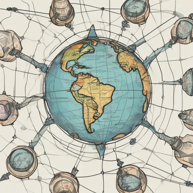 Globe with varying jurisdictional compasses representing enforcement of non-compete agreements