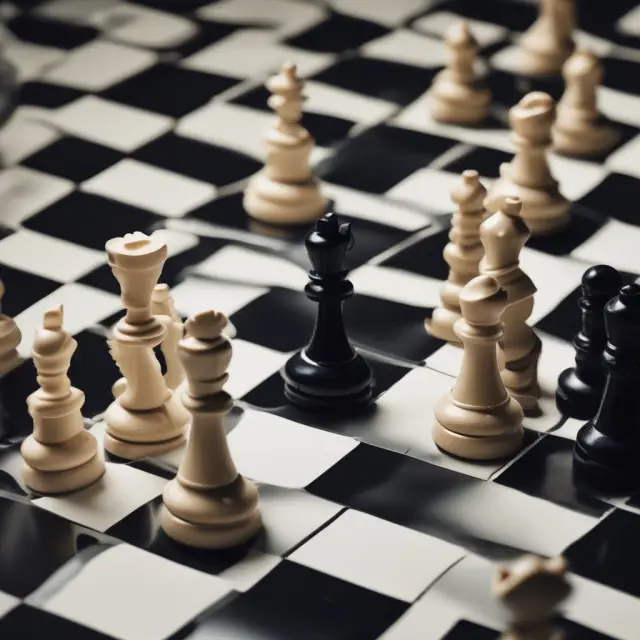 A chessboard illustrating non-compete agreements (non-moving pieces) and NDAs (covered pawns), symbolizing protected confidential information and limited competition.