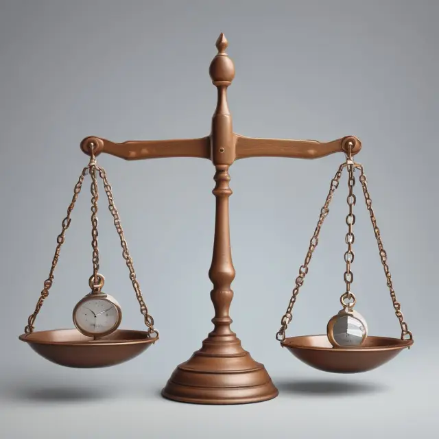 Image of scales tipping between two sides, representing the benefits (protection) and drawbacks (restriction) of non-compete agreements for employers