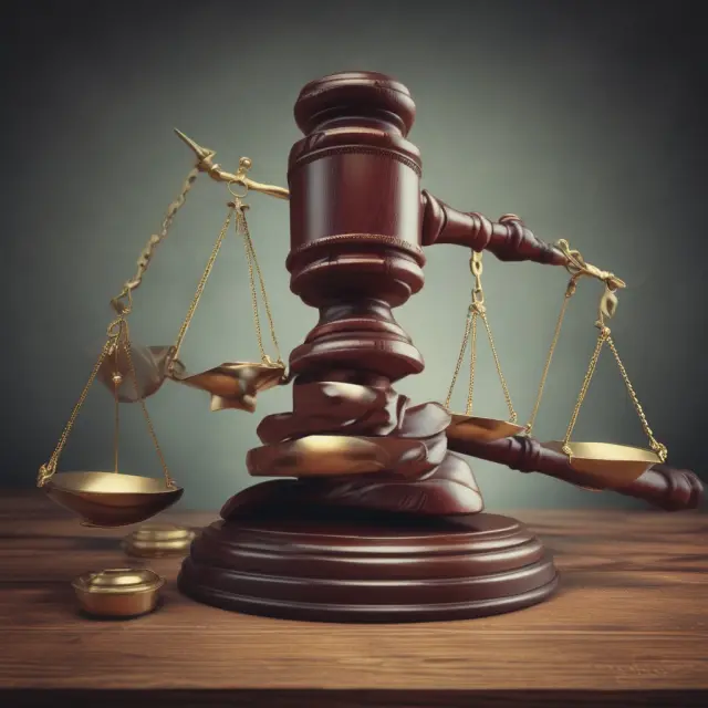 Judge weighing scales with non-competes on one side and an employee holding a torch for freedom on the other