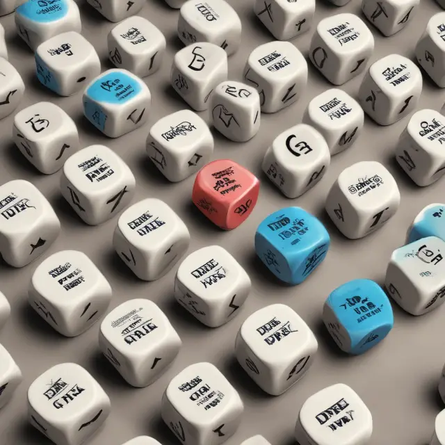 An institutional investor carefully evaluating different dice labeled as noncumulative preferred stocks, symbolizing risk assessment for potential investments