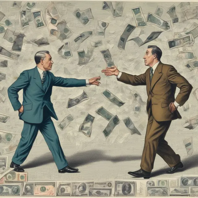 Two counterparties exchanging U.S. dollars for non-deliverable swap representation; no physical currency exchange required