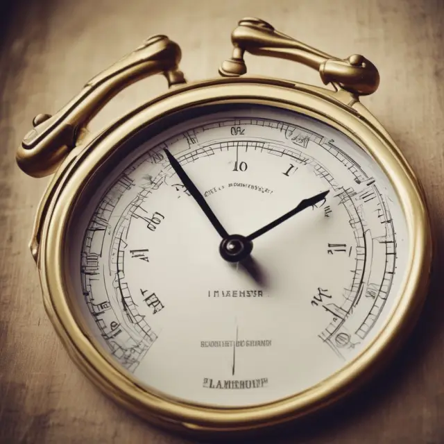 Image of a barometer with a rising labor market graph, symbolizing economic expansion
