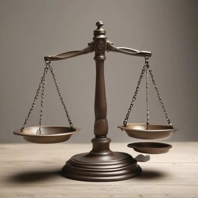 Balance scale with employment, inflation, and unemployment data representing a fluctuating economy