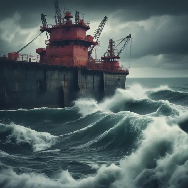 Nonfinancial assets serving as protection in a turbulent financial environment, represented by factories, equipment, and real estate forming a shield for a borrower.