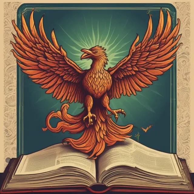 Phoenix emerging from insurance policy pages, representing the Nonforfeiture Clause and its benefits