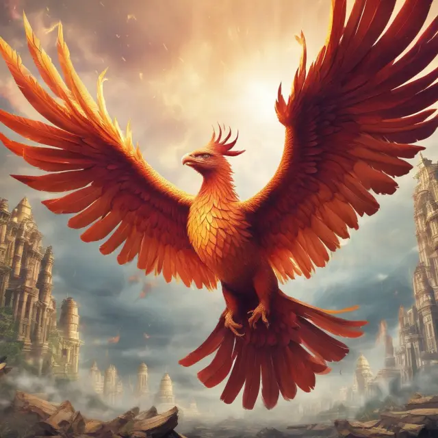 Phoenix rising from insurance policies with a reduced death benefit, representing paid-up policies
