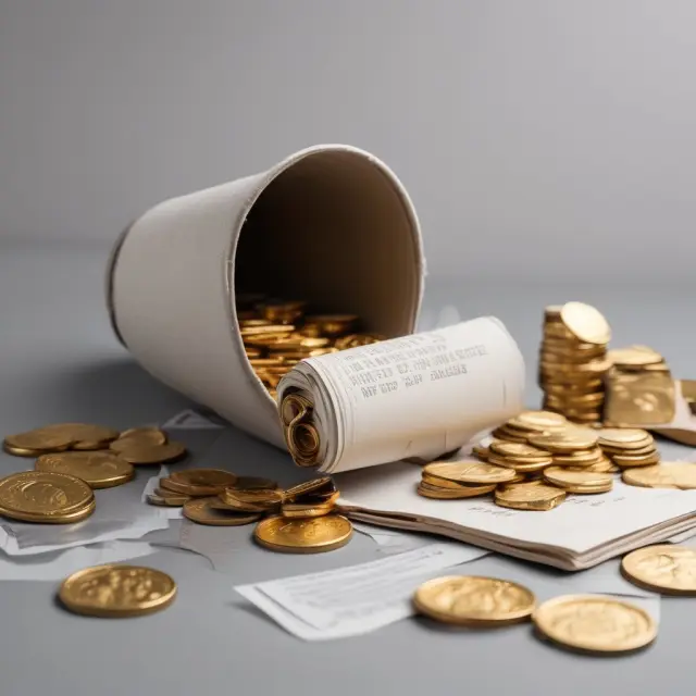 A time capsule filled with gold coins and insurance papers, representing the benefits of nonforfeiture clauses in maintaining coverage during financial hardships.