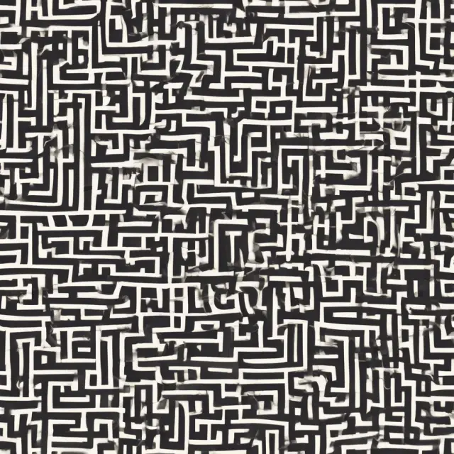 An intricate, nonlinear curve guiding investors through the labyrinth of stock market factors impacting return on investment