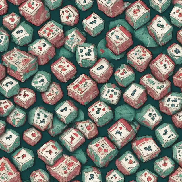 A metaphorical image of Monte Carlo simulations casting dice on a kaleidoscopic investment landscape, symbolizing the potential impact of nonlinear relationships on investment outcomes.