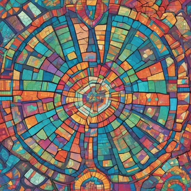 A colorful kaleidoscope depicting a diverse range of idle properties, securities, and patents contributing to non-operating income