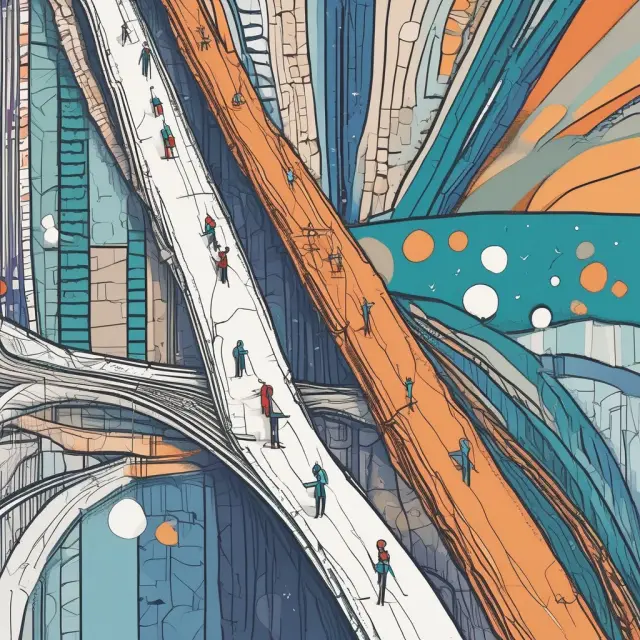 A nonparametric method depicted as a sturdy, adaptable bridge connecting raw data to valuable insights