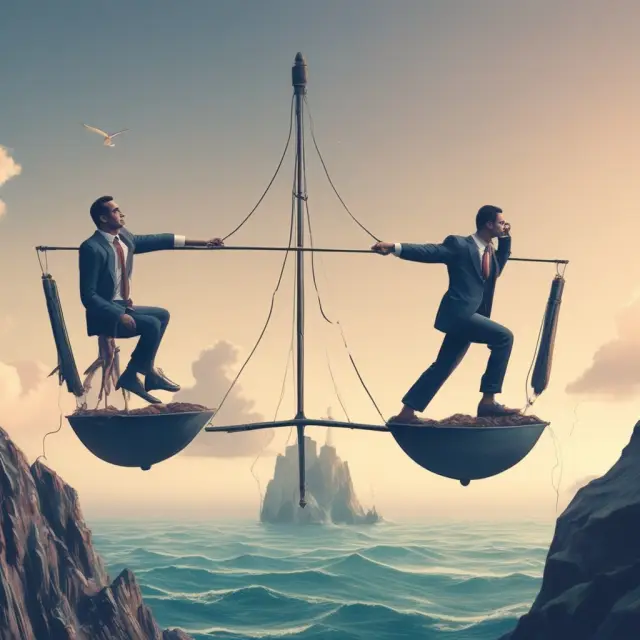 Two partners managing capital accounts, navigating nonpassive losses in their investment partnership