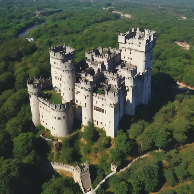 An image of a medieval castle, under attack from numerous knights wielding debt shields, symbolizing lenders facing challenges due to nonperforming assets.