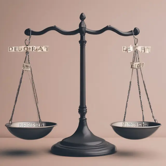 An image of a lender holding scales, comparing recourse and non-recourse debt with different interest rates, emphasizing the riskier nature of non-recourse loans.