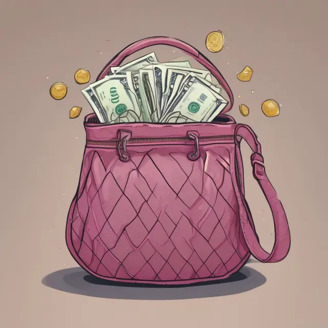 A comparison of refundable tax credits (overflowing purse) and nonrefundable tax credits (empty purse), illustrating their differences in reducing taxes