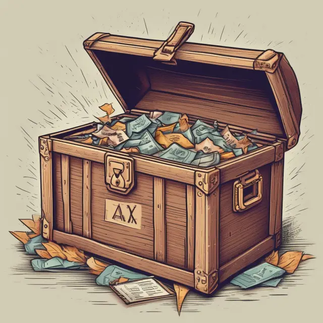 Nonrefundable tax credits being carried forward to future years in a treasure chest, maximizing potential savings.