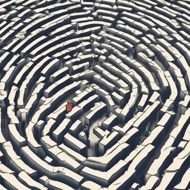 A shareholder ponders their decision in a metaphorical maze filled with financial prospects, as non-renounceable rights issue opportunities branch off.