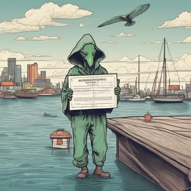 Nonresident alien leaving the US, holding certificate of compliance for sailing permit