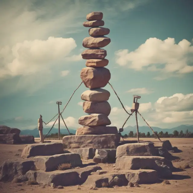 Scale illustrating the balance between tangible worth and uncertainty for low-par value stocks