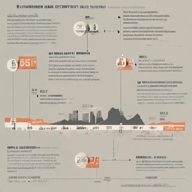 Visualization of the historical and current Full Retirement Ages (FRA) for Social Security benefits