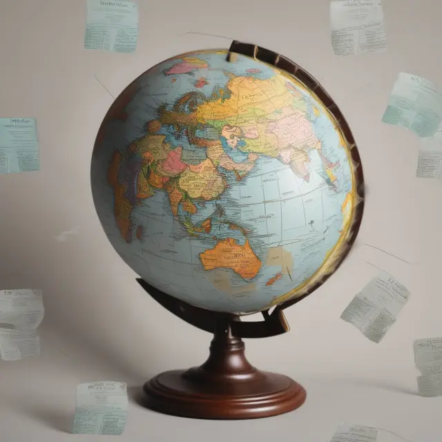 Globe illustrates full retirement ages differing by country, from 58 to 67 years old
