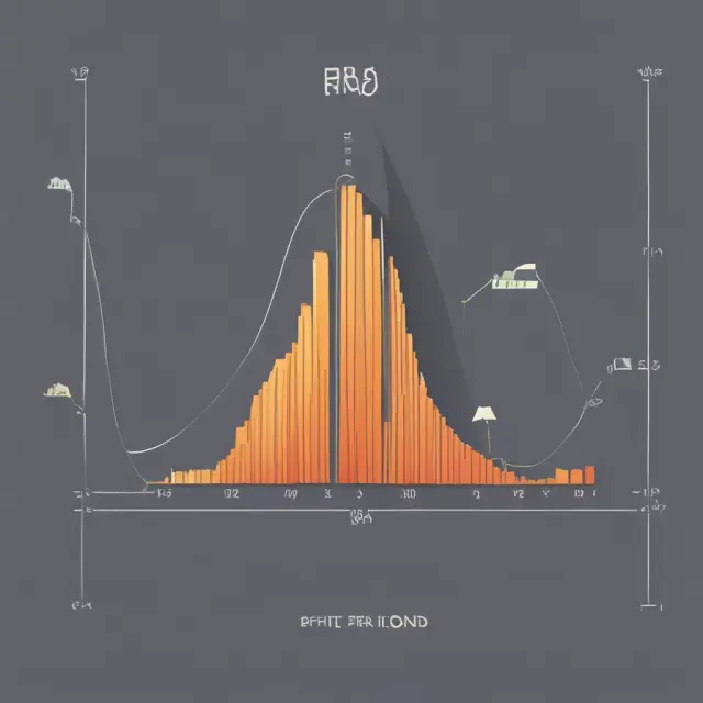 Image showing a normal distribution bell curve with stocks and bonds illustrating risk and returns