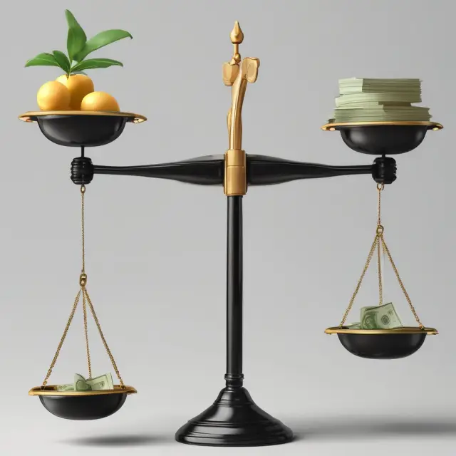 Balanced scale with an income statement, balance sheet, and cash flow statement representing normalized earnings analysis.