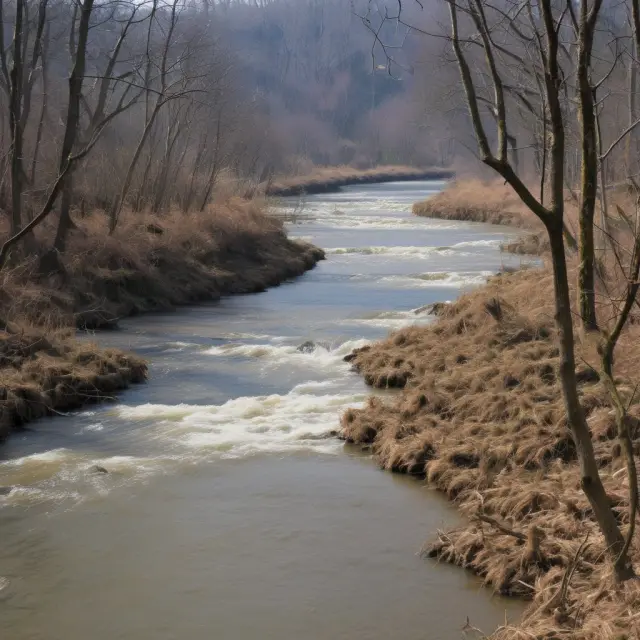 Visualization of the normal yield curve: Long-term investments as a river, originating from a spring of short-term interest rates