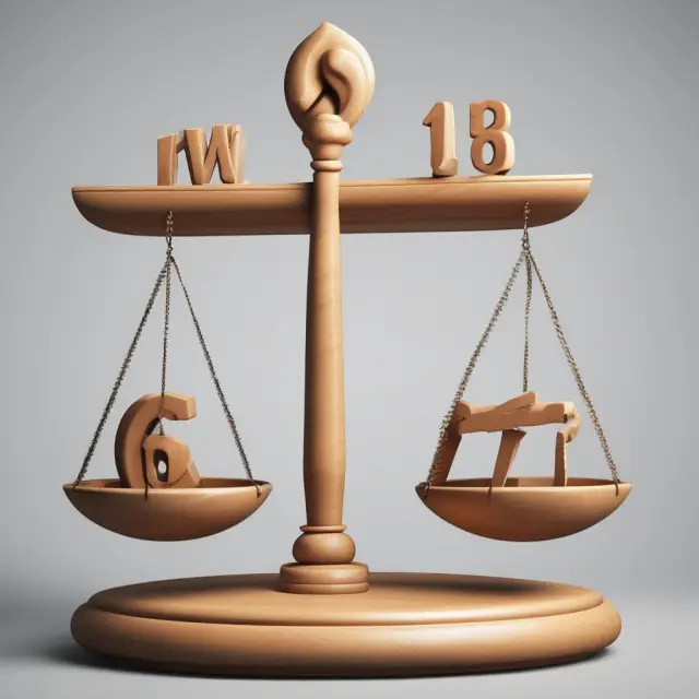 Two scales balance economic data (positive economics) and value judgments (normative economics).