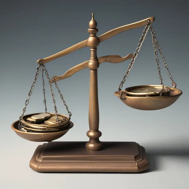 A scale weighs sin taxes against societal health improvements in a metaphor for normative economics.