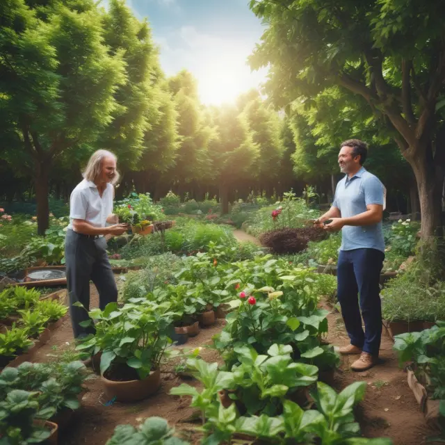 Institutional investors providing resources and expertise to help not-for-profit organizations bloom, symbolizing mutual growth.